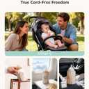 Umimile Portable Bottle Warmer for Travel Heats the Bottle DirectlyNo Pouring, Fast Heating Baby Bottle Warmer on The Go, 6 Temp Settings & Auto Keep-Warm,Fits 2.5-3.3in Bottles (Beige)