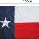 Texas State Flag 3x5FT, Embroidered Stars Sewn Stripes Premium Texas Flag Outdoors Indoors 210D Heavy Duty Oxford With Brass Grommmets
