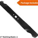 942-0741A Mower Blade for Cub-Cad et MTD Troy Bilt 21" Deck, 942-0741 Mulching Blades for Troy Bilt TB130 TB230 410 Craftsman 247 Series Push Mower, SC700E Self Propelled, 1 Pack