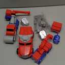 MSKOLER Robot Toys for Kids 3-5 Magnet Transforming Robot 5-in-1 Educational Toys Easy DIY Assembling Vehicle Playsets for Boys and Girls (Red)