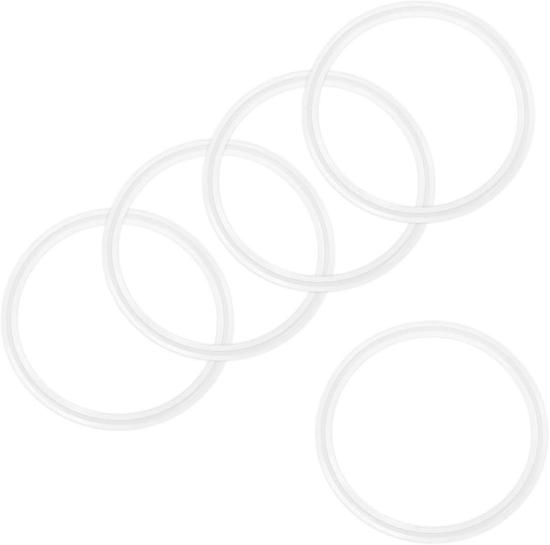 M METERXITY 5-Pack 130mm OD Silicone O-Rings Gasket, O-Rings Seal Gasket for 4.5" Clamp/Compressor Valves Pipe Repair/Sink Plug/Bathtub Plug/Sealing Faucets, Washer Clamp