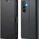 Wallet Case for Samsung Galaxy S25 5G, RFID Blocking Credit Card Holder, PU Leather Folio Flip Kickstand Protective Shockproof Cover for Galaxy S25 (Black)