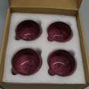 MQjzsh Chinese Japanese Traditional Ceramic Tea Cups, Mini Ceramic Kung Fu Tea Cups, Mate Cup Set, Tea, Espresso, 4-Piece Set for Home, Outdoor and Office