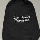 Cozy Sleeveless Canine Wear Dog Clothes, Soft, Lightweight, and Breathable Cotton Dog Shirt with I'm Mom's Favorite Print.Vest Tank Top Ideal for Small, Medium, and Large Breeds Black L