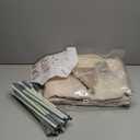 Extra Large Kids Play Tent with Flags & Star Lights, Portable & Foldable Teepee, Boys & Girls, Indoor Outdoor Dome Tent Playhouse, 59x39x59 in, Cream