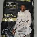 Depend Real Fit Adult Diapers, Incontinence Underwear for Men, Disposable, Maximum Absorbency, Small/Medium, Grey, 22 Count 