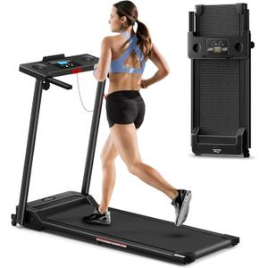 Portable Foldable Treadmills for Home, Small Folding Treadmill for Home Office with 300 LBS Capacity, Walking Running Exercise Electric Compact Treadmill with LED Display