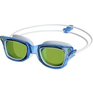 Speedo Unisex-Adult Swim Goggles Sunny G (Seasider Tranquil Blue/Lime/Emerald)