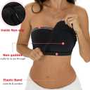 EasyGala Womens Cotton Tube Tops Sexy Fitted Strapless Shirts Basic Going Out Bandeau Tops Cute Trendy Summer Clothes M