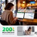 Laptop Screen Extender 14", FHD 1080P Portable Monitor for Laptop, Light Monitor Extender Plug&Play, IPS Display Computer Monitor for Laptop 13-17 (Screen Length: 11.81"-16.14") for Travel Work