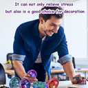 2 x 3D Printed Toy Fidget Spinner - 4PCS Stress Relief Sensory Toy for Adults, Office Desk Toy, Stocking Stuffers Bulk Birthday Party Halloween