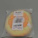 ANWA Adjustable Cat Cone Collar Soft, Cute Cat Donut Collar After Surgery, Kitten Recovery Cones to Stop Licking (Small, Orange)