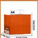 Qiqee 100Pcs Paper Gift Bags with Handles - 12.6"x4.3"x10" Wide Large Party Favor Bags 