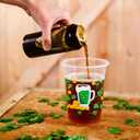 WorldBazaar St. Patrick's Day Disposable Cups 100 pcs Green Shamrock Plastic Drink Cups for Beverages Lucky Irish St. Paddy's Day Party Supplies 12 oz