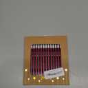 30 PCS Red Long Birthday Candles, Thin Metallic Cake Candles, Tall Glitter Cuppcake Candles in Holders for Birthday Wedding Party Decorations