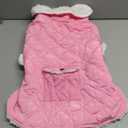 ORZECHKO Dog Winter Coat - Windproof Fleece Warm Thick Dog Jacket Clothes for Cold Weather - Pink Pet Vest Coat Outfits for Small Medium Large Dogs - Indoor & Outdoor Use (S-XXL)