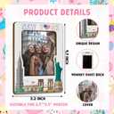 New York Souvenir New York Picture Frame with Magnet Fits Photo 2.5"X3.5", Magnetic Photo Frames Magnet Frames for Refrigerator for Home School Office Locker Decor Vacation Gifts-019