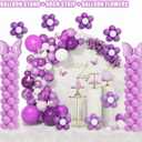 Balloon Column Stand Kit Set of 2, 7ft Height Adjustable Balloon Arch Kit, Metal Telescopic Pillar Balloon Stand, Birthday Party, Graduation, Wedding Christmas Decorations