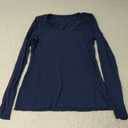 SUUKSESS Cloud Cashmere Women V Neck Fitted Long Sleeve Shirt Basic Soft Knit Tops (Medium)