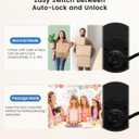 Hidalife Keypad Door Lock with Handle, Keyless Entry for Front Door, Manual Passage Mode, Matte Black