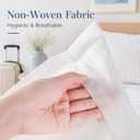 Disposable Pillow Case Covers, 100 Pack, 20 x 31.5 Inch White Single Use Pillow Covers for Travel, Guest Room, Massage Table, Spa and Temporary Bedding