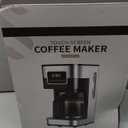 SHARDOR 10-Cup Programmable Coffee Maker, Regular & Strong Brew Drip Coffee Machine for Home and Office, Auto Shut Off, Permanent Filter, Silver