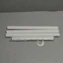 Closet Rods for Hanging Clothes, 17 to 69 Inches Stepless Adjustable Metal Closet Rod, 1.3 Inches Heavy Duty Clothes Hanging Rod for Closet Wardrobes Laundry RV, White