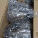 Nintiue Dimmable Floor Lamp, 3 x 800LM LED Edison Bulbs Included, Industrial Floor Lamp Standing Tree Lamp with Elegant Teardrop Cage Heads Tall Lamps for Living Room Bedroom-Grey (Grey-70 inches)