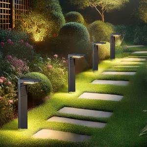 4 Pack Bright Garden Lights Solar Powered, 3 Color Temperature LED Solar Lights Outdoor, IP65 Landscape & Patio Lighting for Yard & Christmas Decor, YL4093-4 (Warm White)