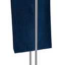 Free Standing Towel Rack for Bathroom 2-Tier Towel Holder Stand with Heavy Marble Base Thicken Steady Design Polished Chrome Stainless Steel AN7001CH