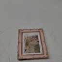 PHAREGE Vintage Picture Frame 5x7 Pink Gold, 5 by 7 Ornate Decorative Antique Frame with Mat for 4x6 Photo, Fancy Matted Frame for Desktop or Wall, Horizontal or Vertical