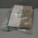 OIAHOMY Woven Storage Basket for Shelves, Rectangle Cotton Rope Baskets for Organizing, 13 x 10 x 9 in, Storage Bins for Dog Toys, Towel, Books, Gift, Brown and White