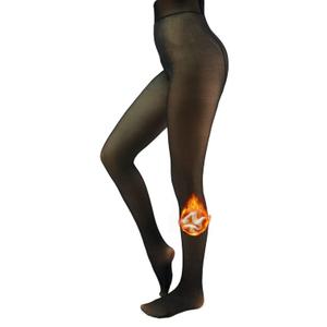Fleece Lined Tights Sheer Women - Fake Translucent Warm Pantyhose Leggings Sheer Thick Tights for Winter