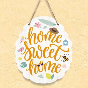 2 x Bee Decor Accessories Bee Decorations for Home Funny Wall Art Decor Hanging Sign Wood Plaque Block for Home Farmhouse Gate Living Room Bedroom