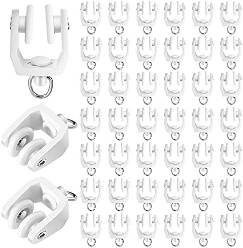 Jetec 25 Pcs Curtain Track Rollers Bulk Ceiling Curtain Track Hooks Flexible Bendable Clips 11 mm White Plastic Drapery Rail Gliders with Hooks for Shower Window (White) Jetec 25 Pcs Curtain Track Rollers Bulk Ceiling Curtain Track Hooks Flexible Bendable Clips 11 mm White Plastic Drapery Rail Gliders with Hooks for Shower Window (White)