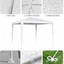 10x10 FT Portable Canopy Tent (Without Sidewalls),White