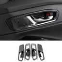 Car Accessories Fit for Honda Accord 2023 2024 2025 2026 Door Handle Bowl Cover Trim Interior Frame Molding Stickers (Carbon Fiber Style) ABS 4PCS