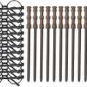 Cosplay Party Supplies Set - Wand Pencil, Black Glasses with Round Frame No Lenses for Birthday Party, Kid Gifts, School Reward,Halloween Decorations 12pcs Each