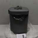 Dog Poop Trash Can Outside, 5L/1.3 Gal Pet Poop Bucket with Lid, Foot Pedal, Dog Waste Container with 40 Bags, Lid Soft Close for Pet, Grey