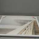 Kate and Laurel Sylvie Wooden Pier On The Beach Framed Canvas by Amy Peterson Gray, Coastal Calming Wall Decor for Your Living Room, Bedroom, Or Bathroom 8 x 10in