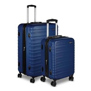 Amazon Basics 1-Piece Set (21", 30"), Hardshell Suitcases With Wheels, Expandable For Up to 25% More Space, With Scratch-Resistant Surface, Four Multi-directional Wheels, Navy Blue Amazon Basics 1-Piece Set (21", 30"), Hardshell Suitcases With Wheels, Expandable For Up to 25% More Space, With Scratch-Resistant Surface, Four Multi-directional Wheels, Navy Blue