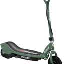 Razor Seated Electric Scooter for Ages 13+, 40-Min Ride Time, Twist-Grip Throttle, Pneumatic Tires, Removable Padded Seat (200 Series, Green)