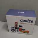 Ganiza Smoothie Blender, 900W Blenders for Shakes and Smoothies, 15-Piece Personal Blender and Grinder Combo for Kitchen, Smoothies Maker with 4 BPA-Free Portable Cup, Nutritious Recipe