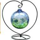 Ornament Display Stand with 1 Rope String Holder Home Wedding Decoration Rack (1, Heart) (Black)