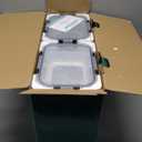 8 Pack 36oz Large Glass Meal Prep Containers with lids, Glass Food Storage Containers with Leak Proof Snap Lock Lids , Airtight Bento lunch Boxes, Kitchen Storage, Oven, Freezer and Dishwasher Safe (Black)