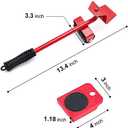 Furniture Lifter Easy to Move Slider 5 Piece Mobile Tool Set, Heavy Furniture Appliance Moving and Lifting System - Maximum Load Weight 330Lbs