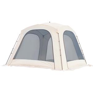 Vidalido 10x10' Pop up Canopy Tent with Screen Wall, Large Outdoor Camping Tent Sun Shelter, Portable Instant Screen House Beach Tent with Sand Bags for Camping Garden Patio Backyard