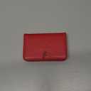 RFID Blocking Wallet - Minimalist Leather Business Credit Card Holder with Magnetic - Red