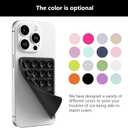 5 x 2 Pack Silicone Suction Phone Case Adhesive Mount, Silicone Sticky Holder for iPhone and Android, Hands-Free Grip for Selfies & TikTok, Gift for Women (Black)