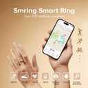 Smring Smart Ring, Fitness Tracking Ring, Heart Rate Monitor Health Tracker for Women/Men, IP68No SubscriptionSleep Tracker for iPhone and Android, Up to 10 Days of Battery Life (Gold, #12)